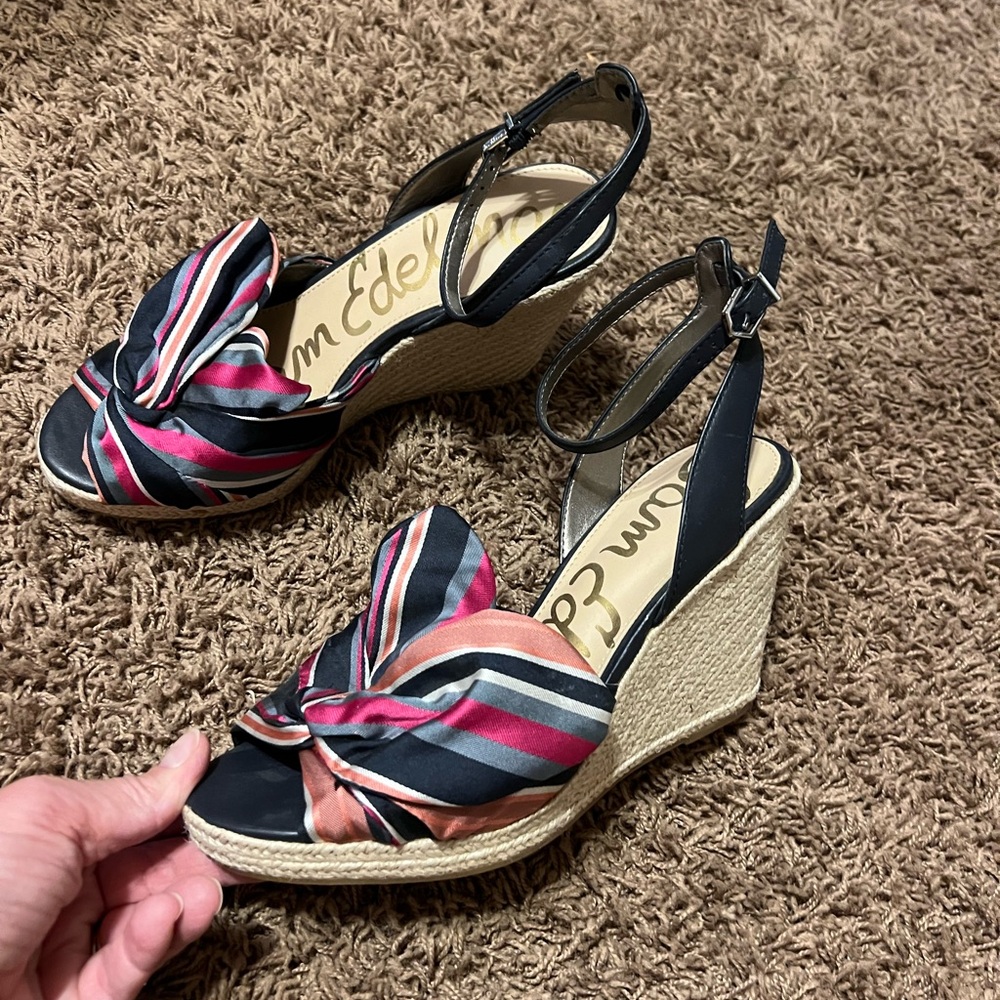 Never worn! Sam Edelman Wedge sandals. Size 9